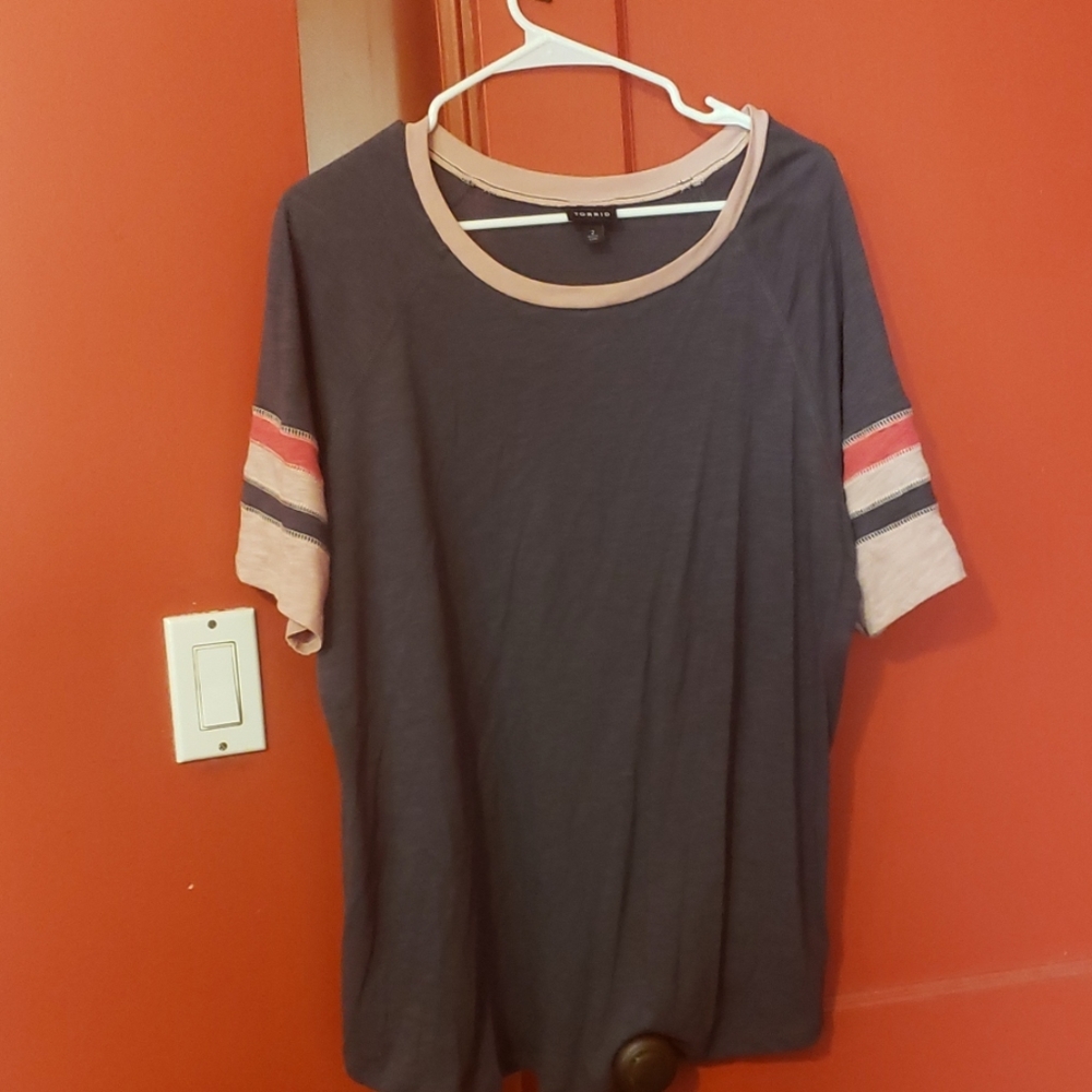 Torrid never worn ringer tee size 2